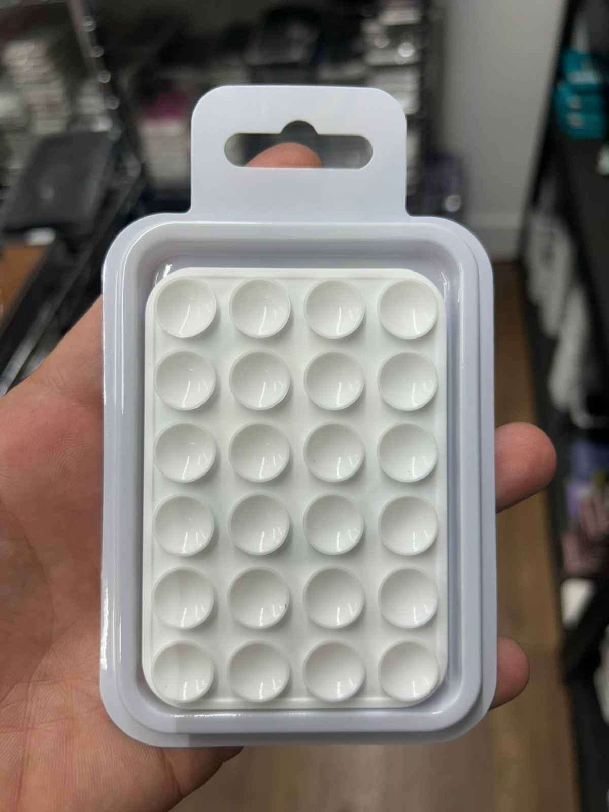 Soporte para teléfono con ventosas de silicon - Blanco