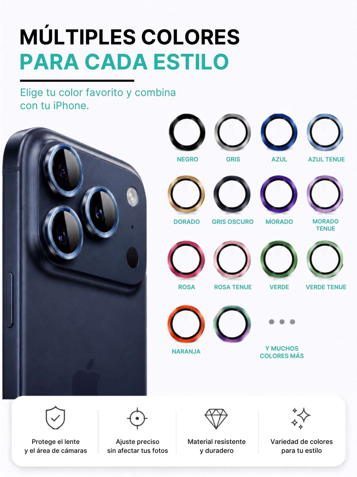 Protectores de Cámara Individuales 9H