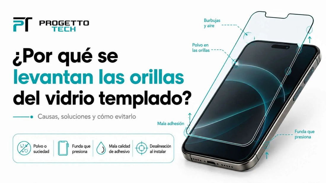 ¿Por qué se levanta el vidrio templado de las orillas?