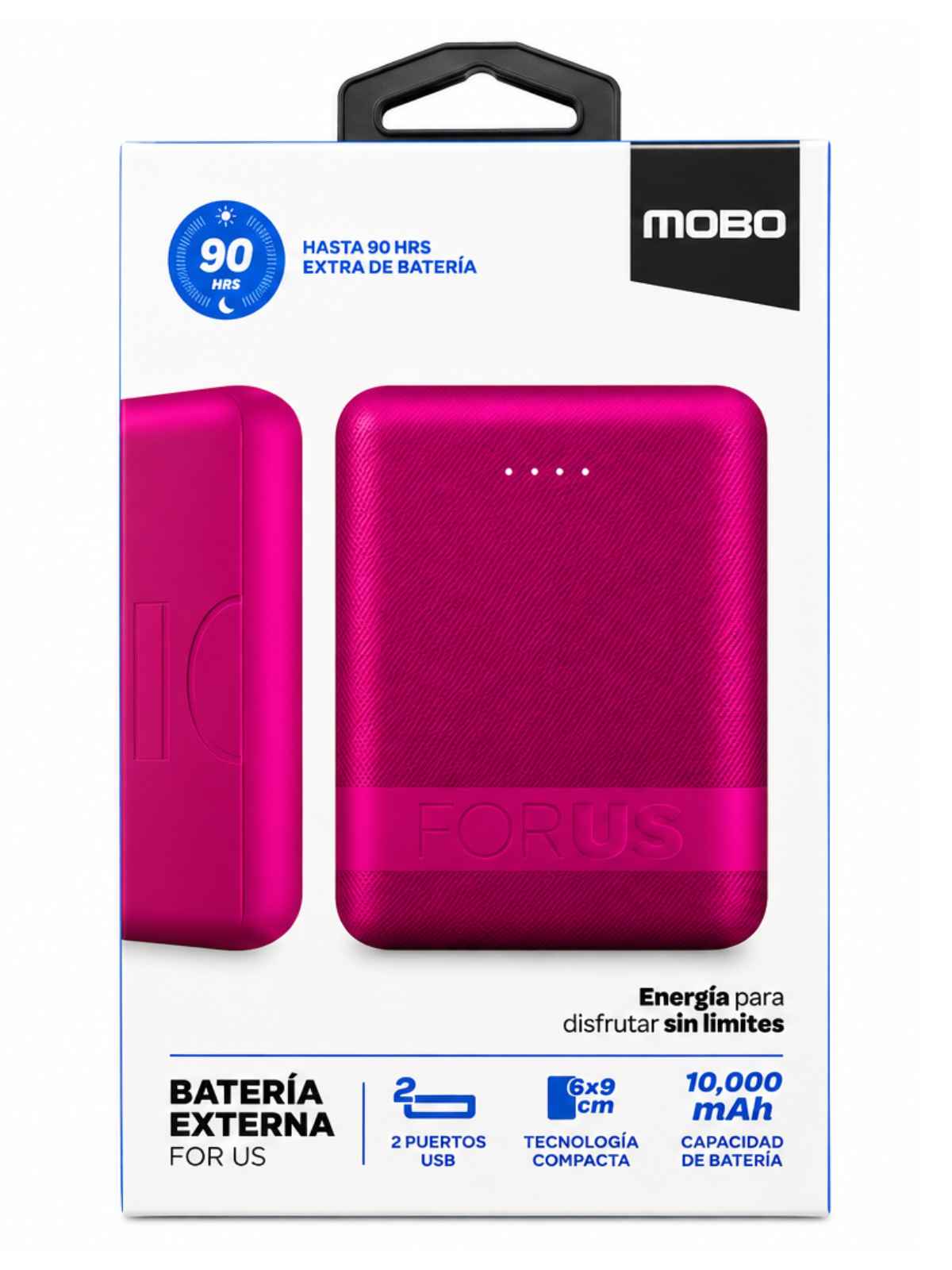Batería Externa MOBO 10,000 mAh Power Bank – Rosa