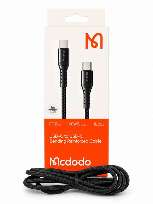 Cable Mcdodo USB-C a USB-C 60W PD 1m Nylon Trenzado