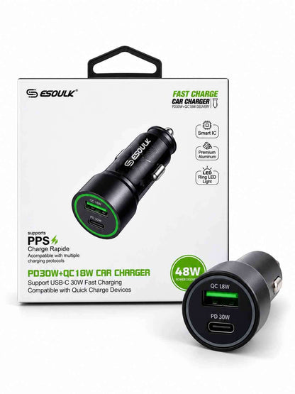 Cargador Para Carro Esoulk Cubo 48 Watts