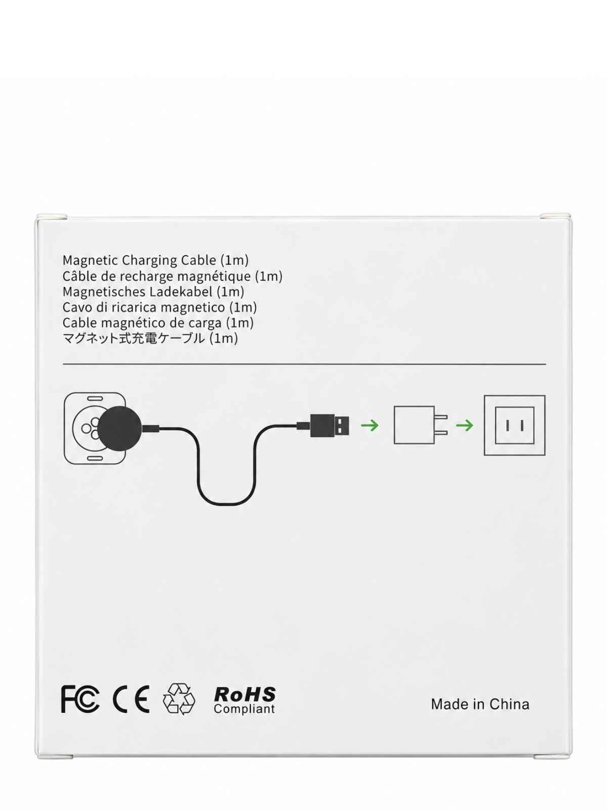 Cargador magnético para Apple Watch USB-A de 1 metro Generico