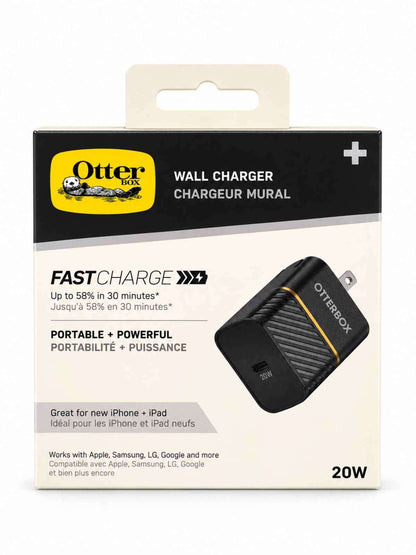 Cargador de Pared OtterBox Original 20W USB-C Carga Rápida