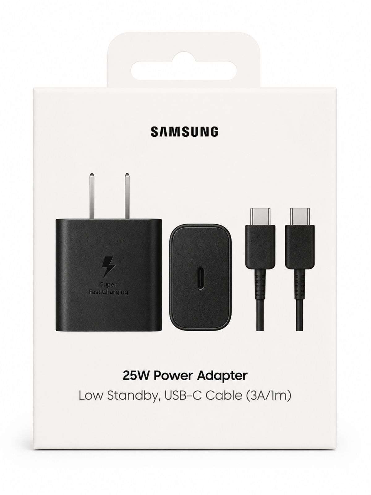 Cargador Samsung original de 25W con cable de datos