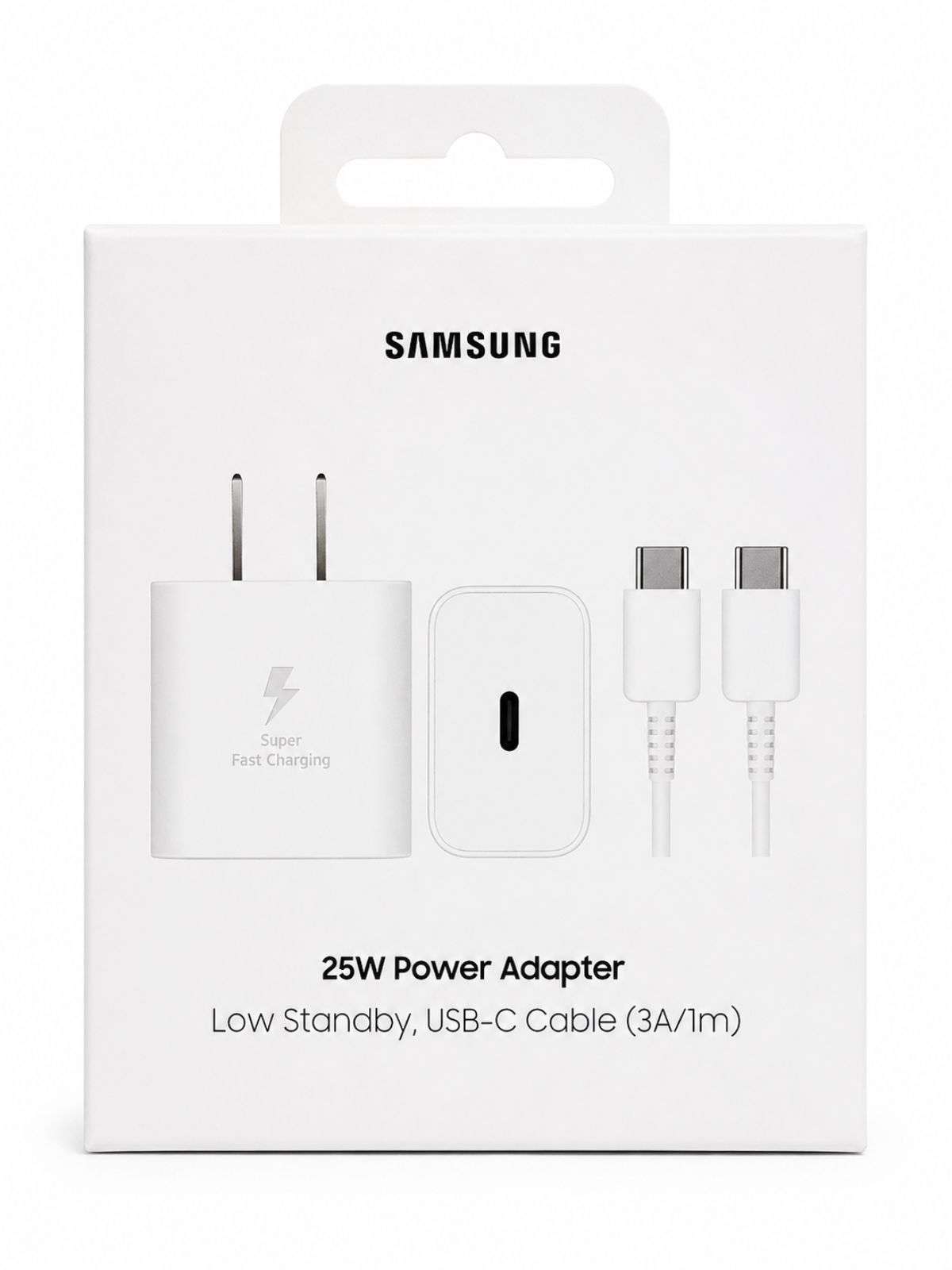 Cargador Samsung original de 25W con cable de datos