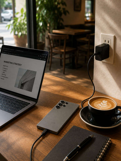 Cargador Original Samsung 45W + Cable USB-C a USB-C