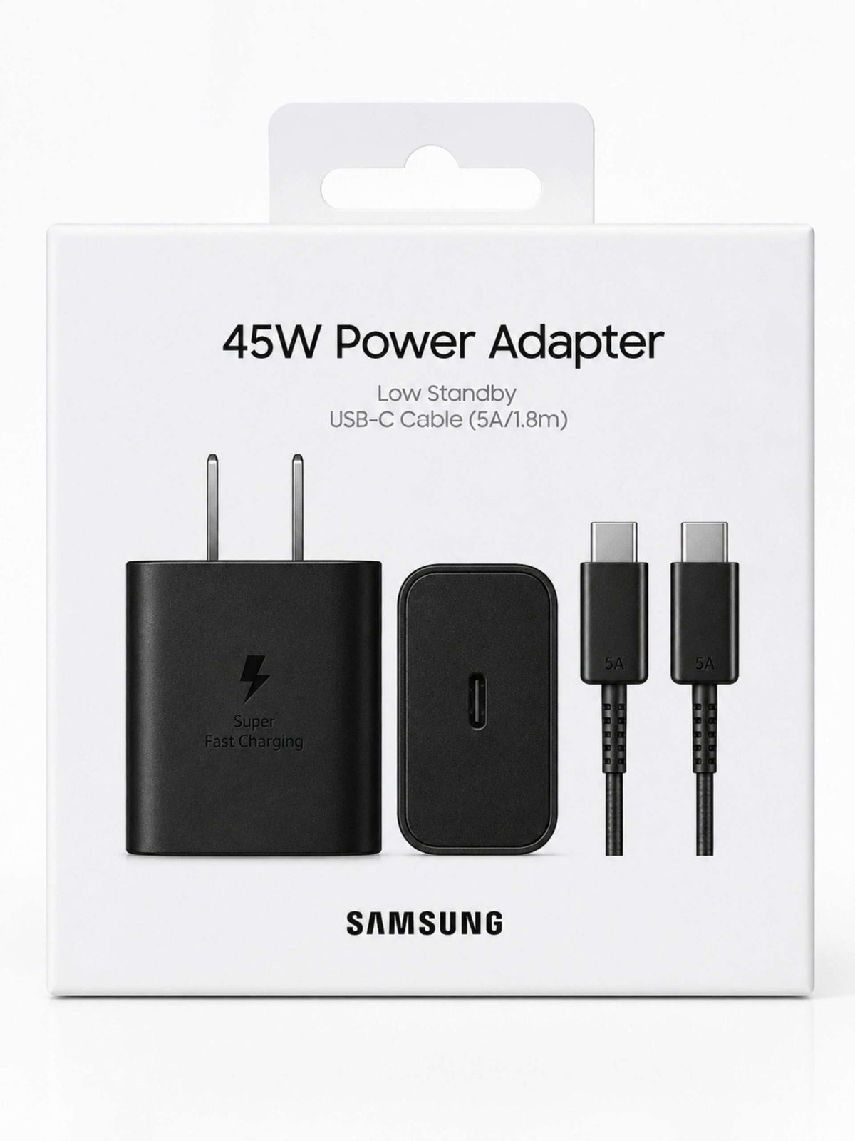 Cargador Original Samsung 45W + Cable USB-C a USB-C