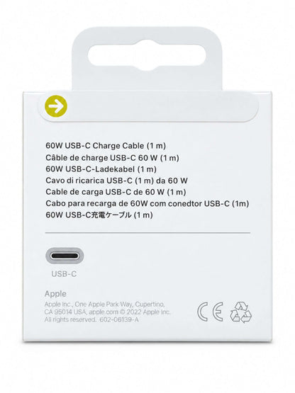 Cable Original Apple USB-C a USB-C 60W 1 m