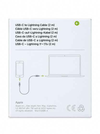 Cable Original Apple USB-C a Lightning 2 m