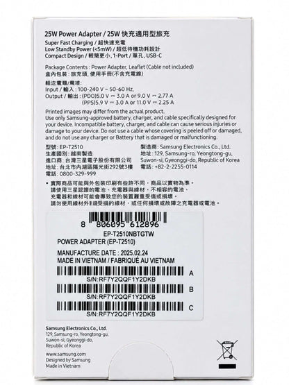 Cargador Original Samsung 25W USB-C