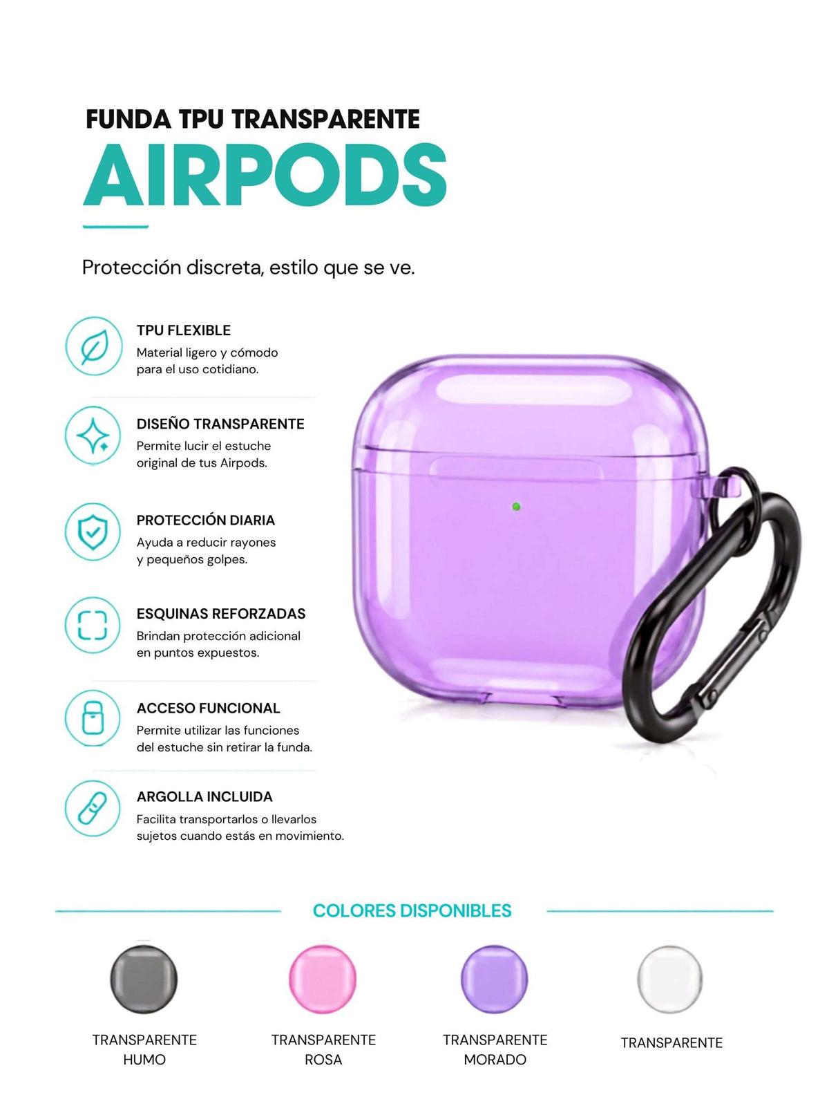 Funda Transparente para AirPods