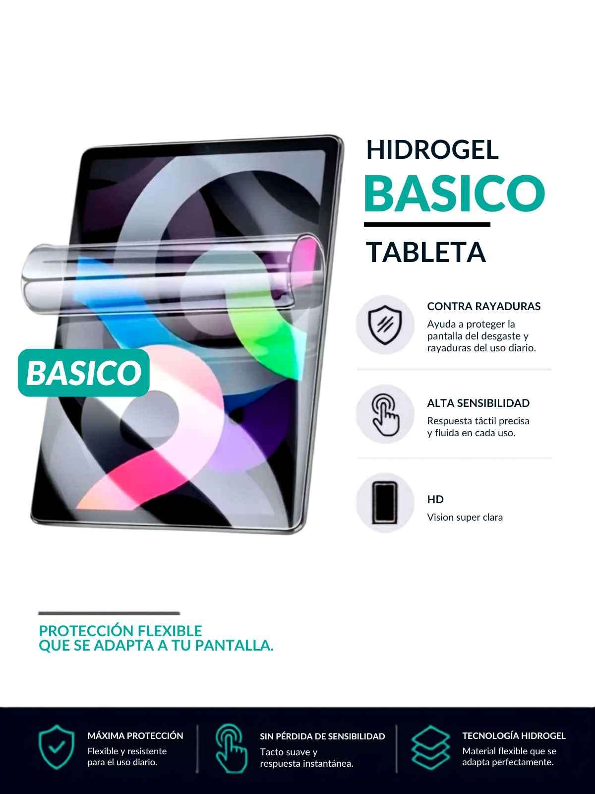 Protector de Hidrogel para Tableta Basico