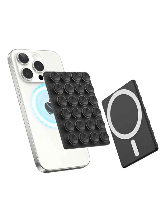 Soporte para teléfono con ventosas de silicon